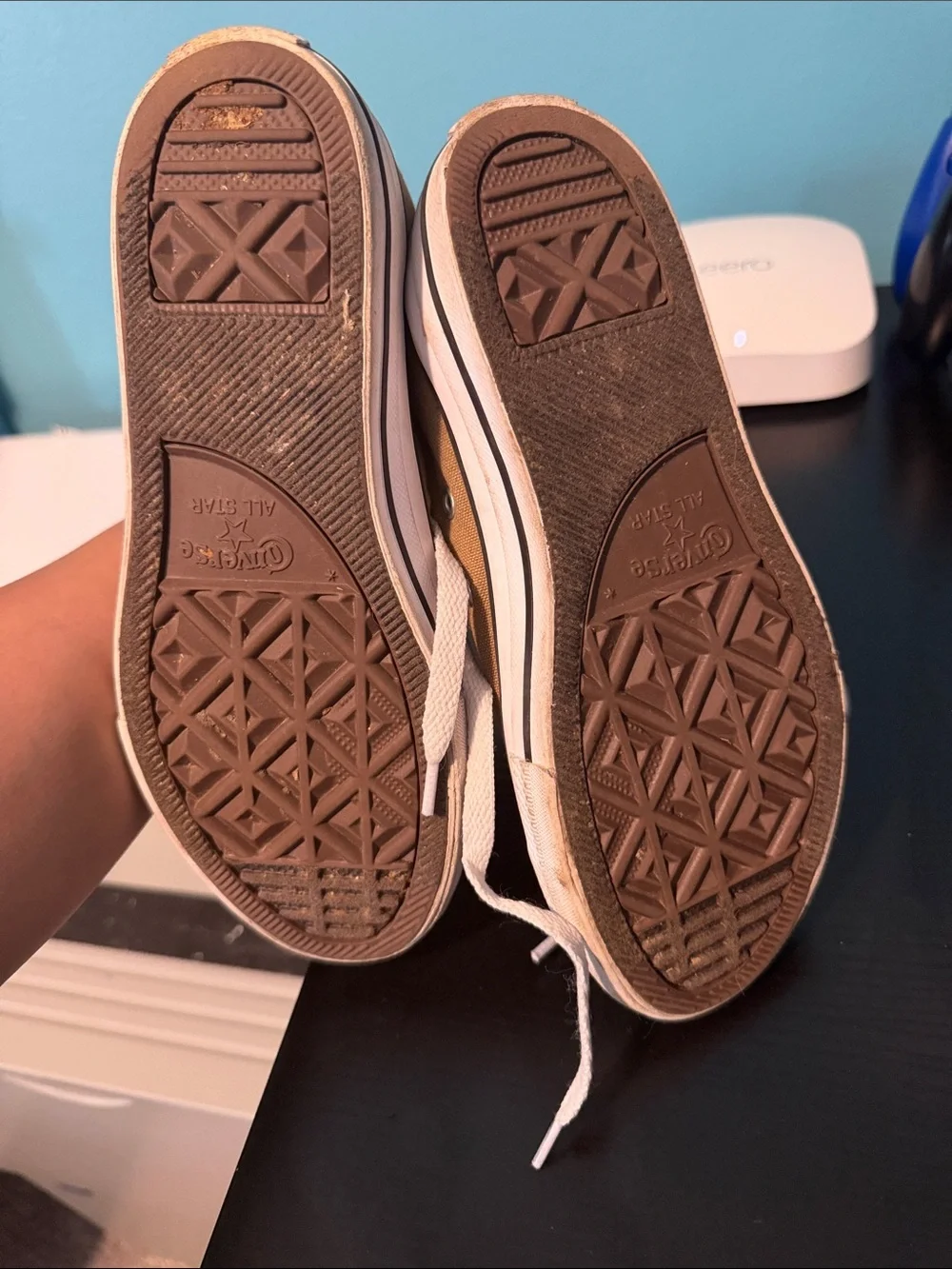 Kids High-Top converse all star in Tan